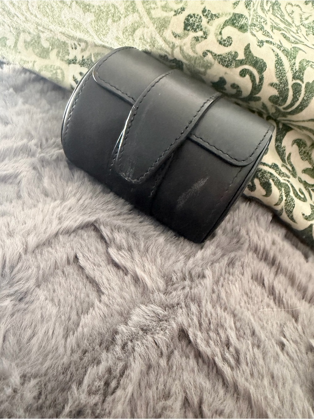 ROYCE New York Black Leather Travel Watch Roll - Picture 14 of 14